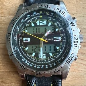 Stauer Men's Centurion Hybrid Watch Dual Analog & Digital Watch